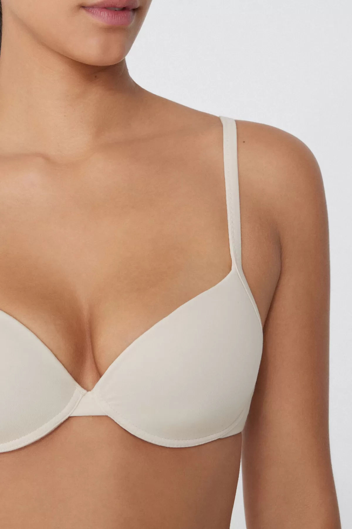 Tezenis Intimo Donna: Reggiseno Effetto Push-Up in Puro Cotone - Design Athens con Supporto Morbido