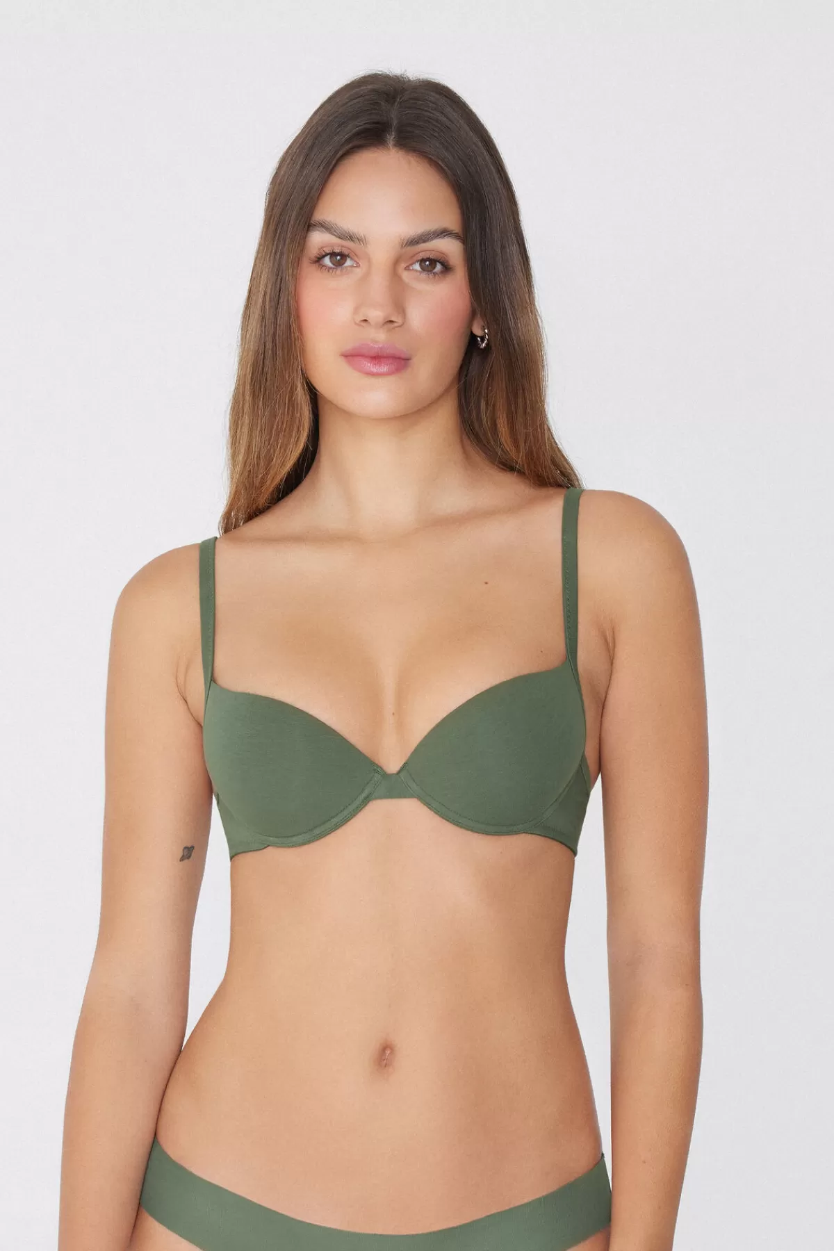 Reggiseno Confortevole a Balconcino in Puro Cotone - Linea Athens | Tezenis Donna