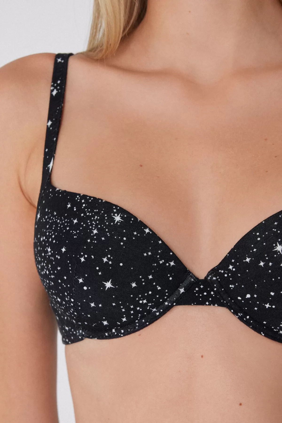 Tezenis Reggiseno Con Effetto Push-Up Sexy - Stampa Floreale Atene, Design Femminile e Confortevole