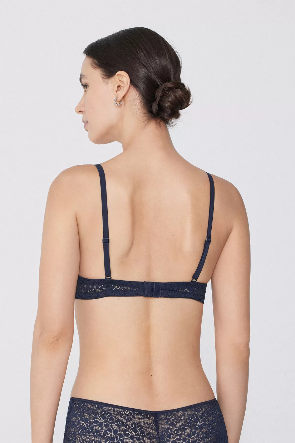 Tezenis Reggiseno Donna Effetto Push-up con Pizzo Rigenerato - Design Esclusivo Los Angeles Style