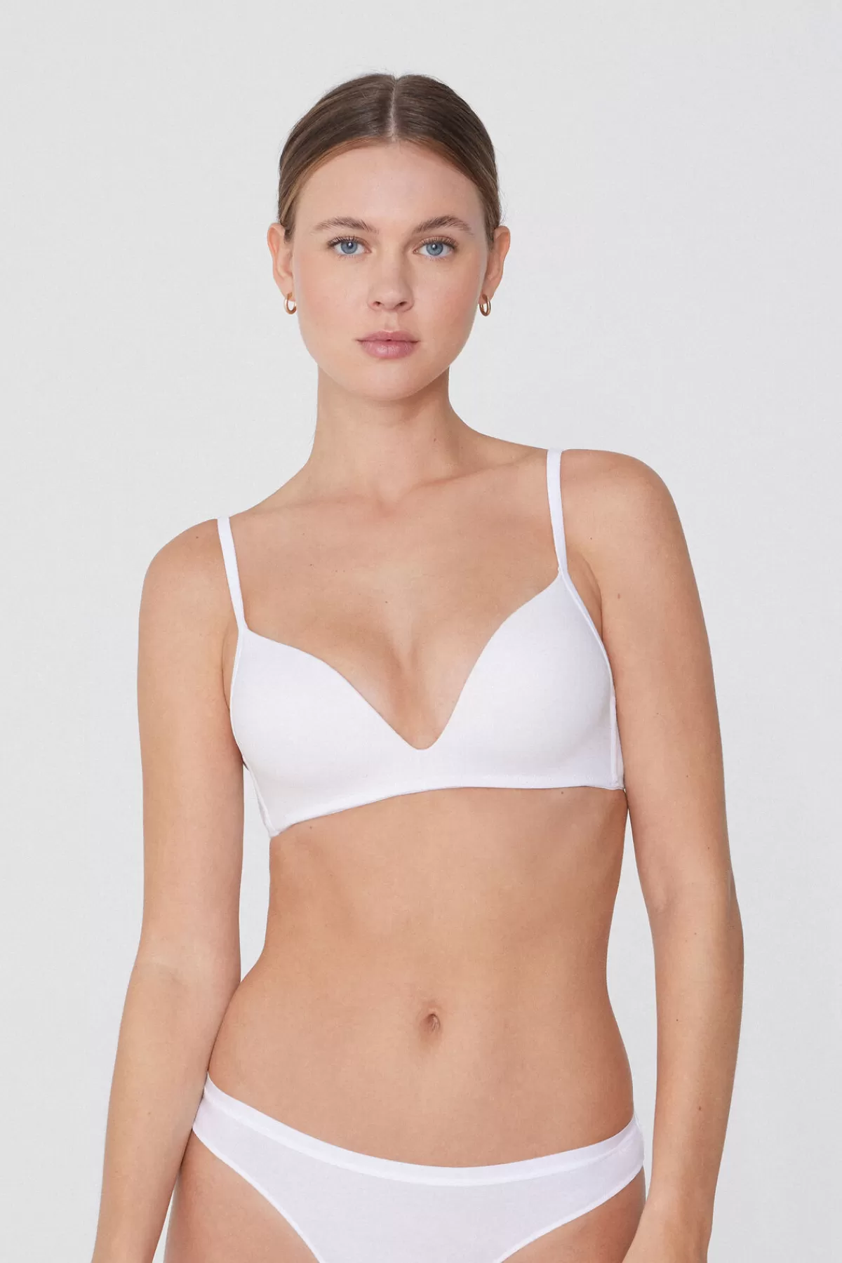 Reggiseno Confezionato Triangolo Donna con Imbottitura Soft in Morbido Cotone - Modello Comfort London Design Elegante Tezenis