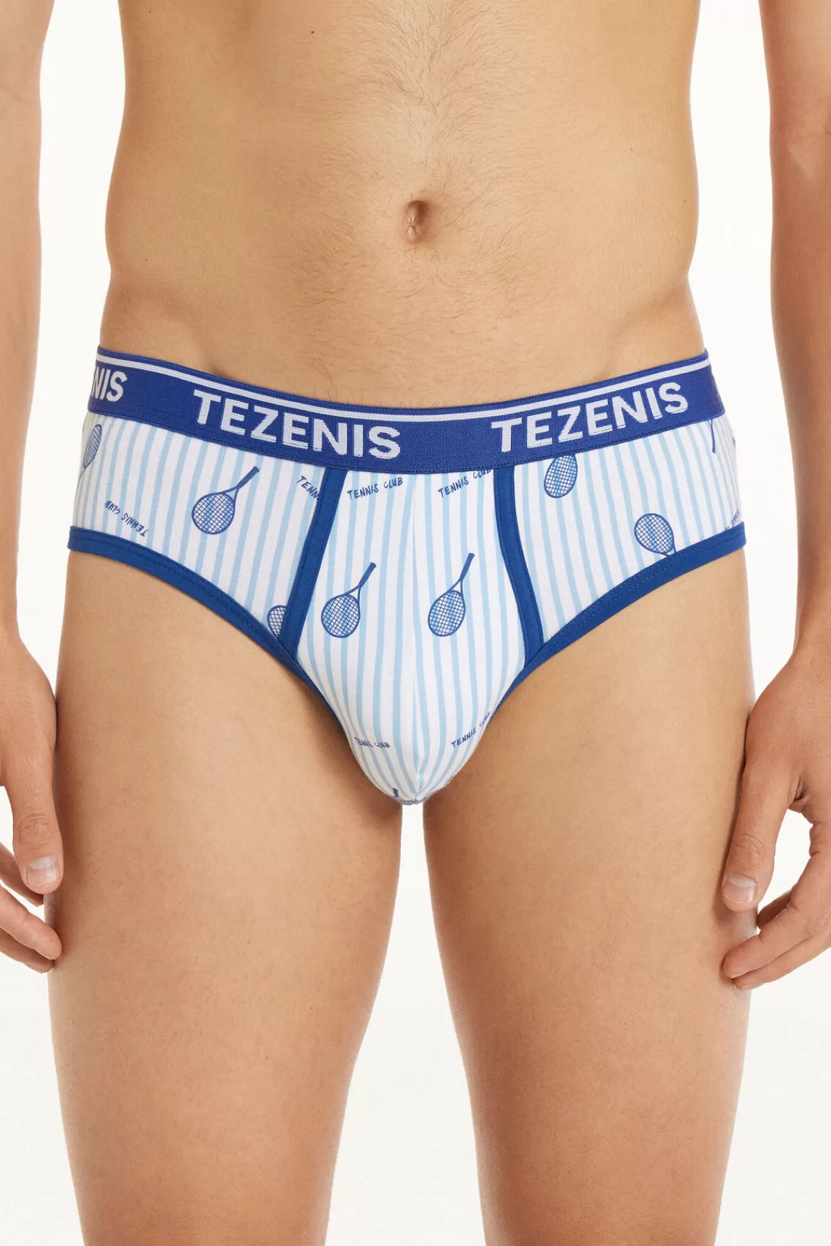 Tezenis Intimo Uomo - Slip Comodi in Puro Cotone con Ricamo Logo, Design Essenziale