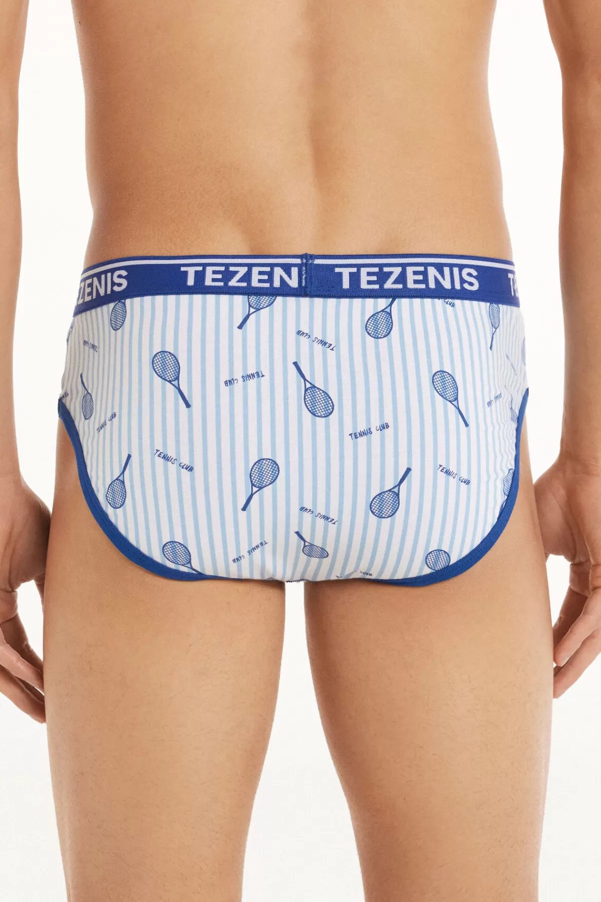 Tezenis Intimo Uomo - Slip Comodi in Puro Cotone con Ricamo Logo, Design Essenziale