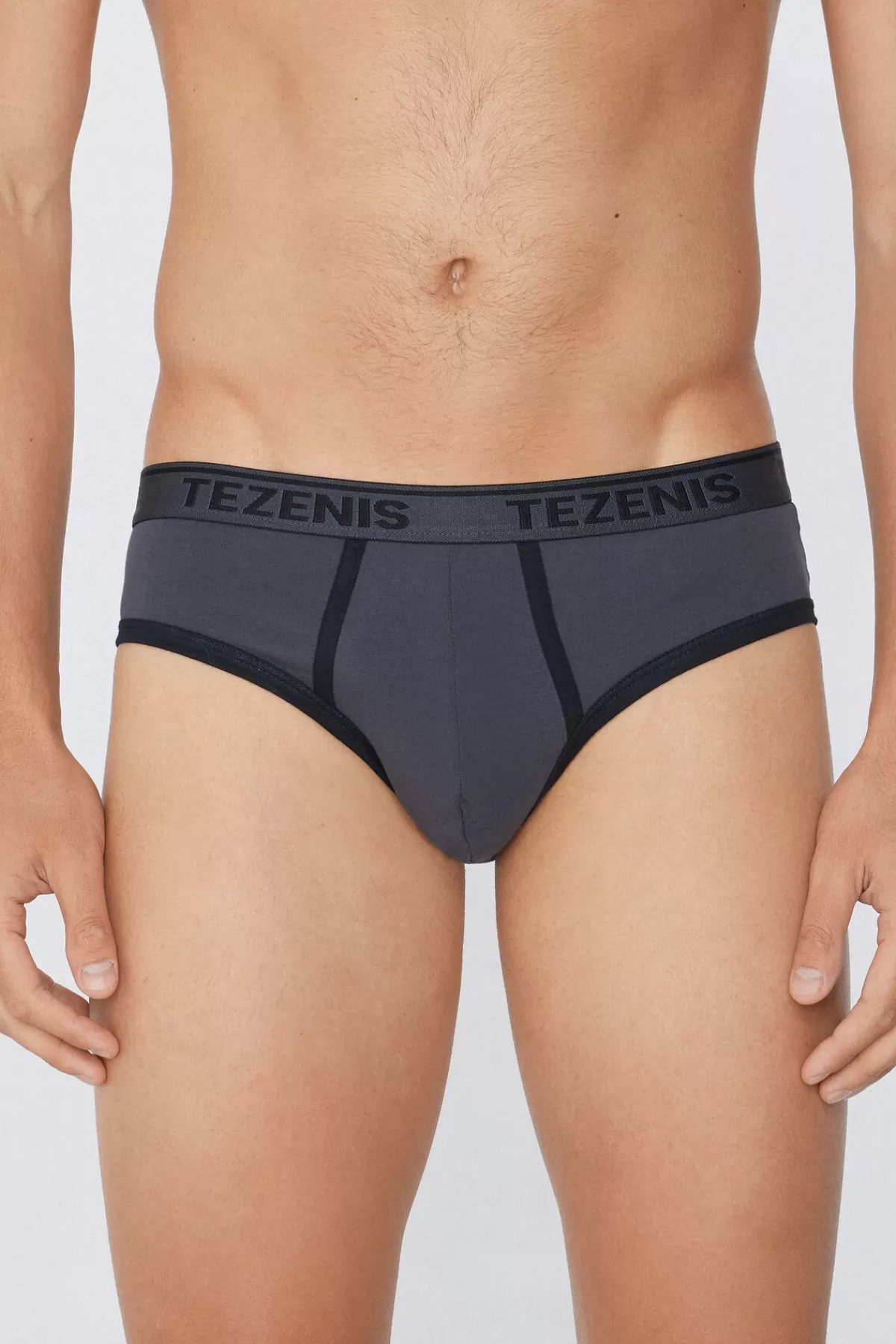 Tezenis Intimo Uomo - Mutande Classiche in Puro Cotone con Bordi Colorati e Logo Ricamato

(：，，，