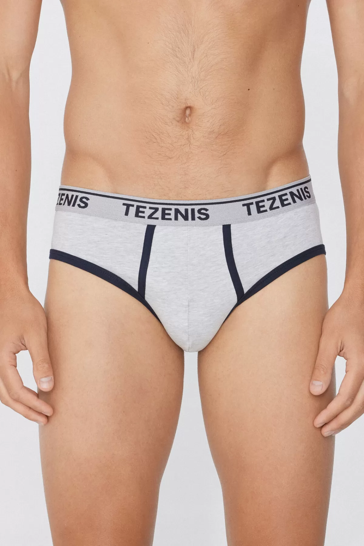 Tezenis Slip Uomo in Cotone Morbido con Finiture Contrastanti e Logo Ricamato