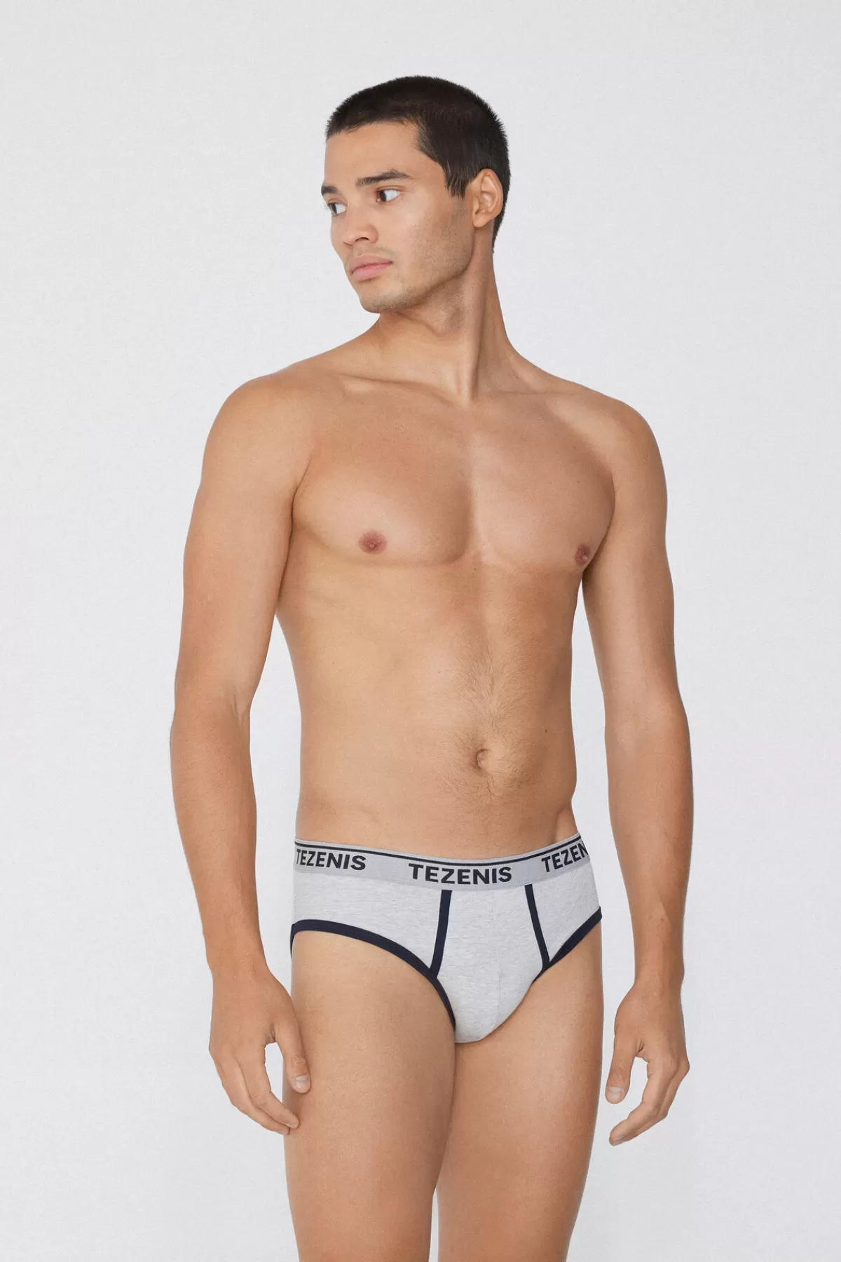 Tezenis Slip Uomo in Cotone Morbido con Finiture Contrastanti e Logo Ricamato