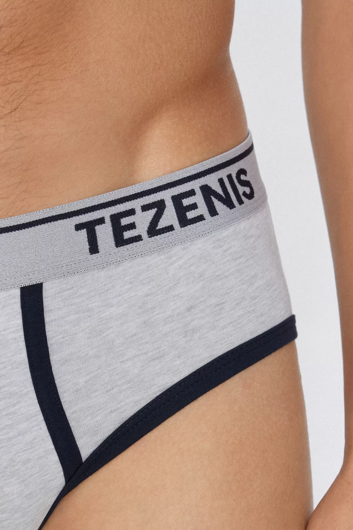 Tezenis Slip Uomo in Cotone Morbido con Finiture Contrastanti e Logo Ricamato