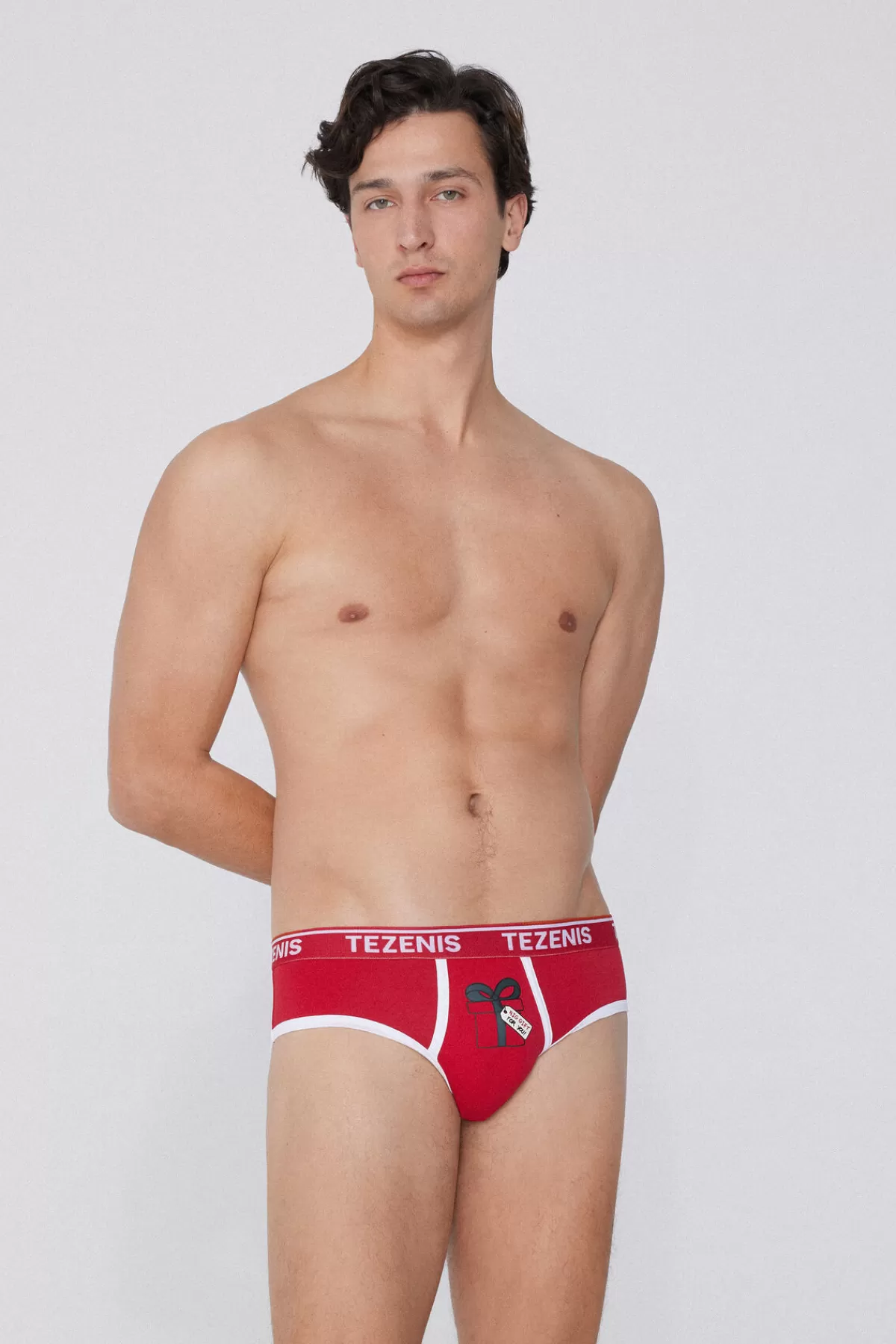 Mutande Uomo Tezenis in Puro Cotone con Stampa Festiva - Design Confortevole per le Feste