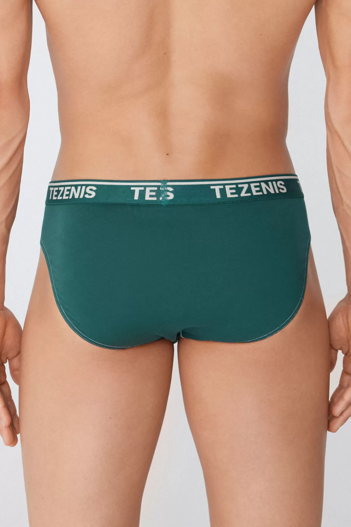Intimo Uomo Tezenis in Cotone Morbido con Cuciture Decorativi e Marchio Ricamato