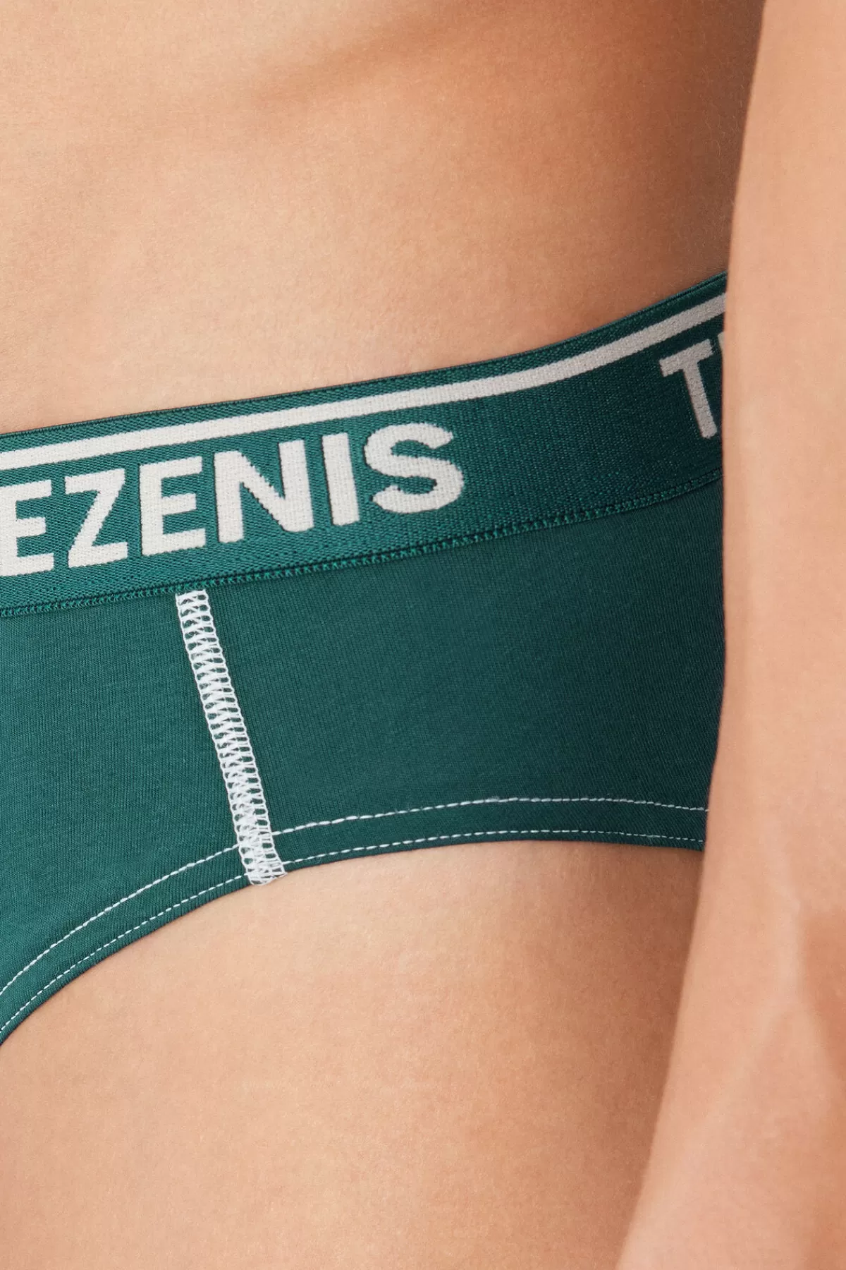 Intimo Uomo Tezenis in Cotone Morbido con Cuciture Decorativi e Marchio Ricamato