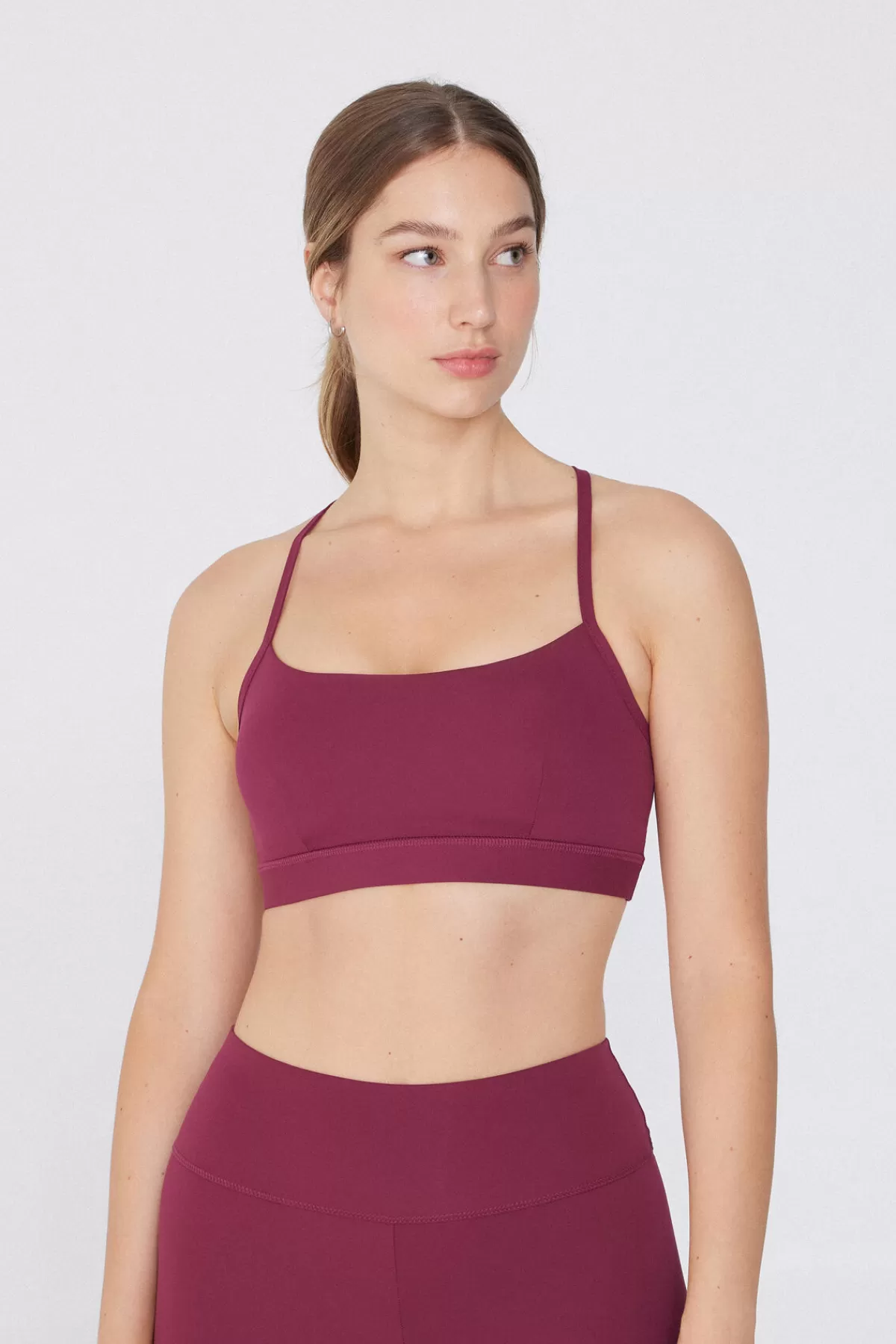 Tezenis Top Sportivo Donna con Spalline Sottili - Imbottitura Comfort e Design Corto Moderno