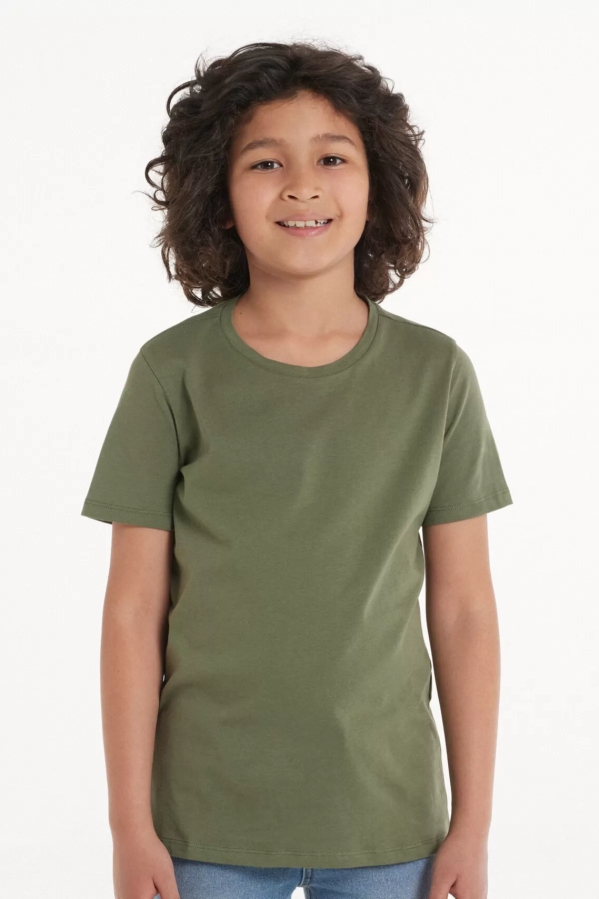 Maglietta Essential Girocollo Tezenis - Puro Cotone 100% per Bambini, Comoda e Morbida - Unisex per Maschietti e Femminucce