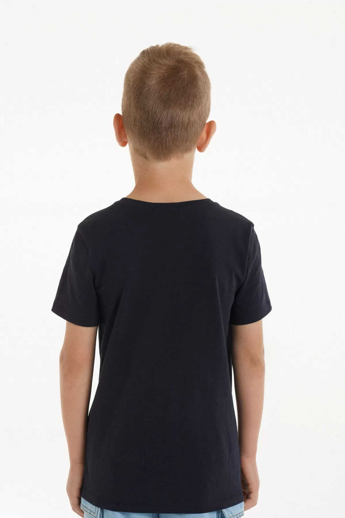 Maglietta Unisex Bambini Tezenis - Cotone 100% Puro, T-Shirt Casual con Collo Tondo per Ragazzi, Ideale per Tutto il Giorno