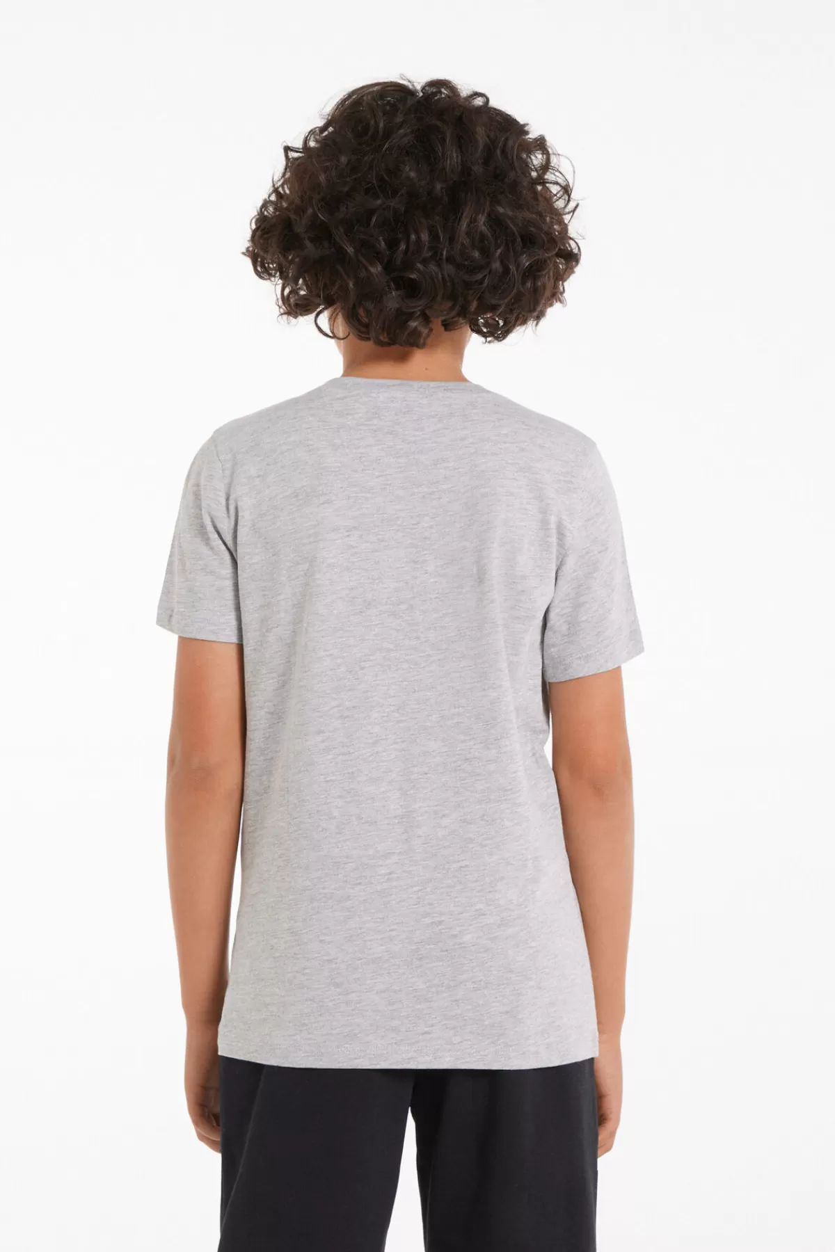 Tezenis Maglietta Unisex per Bambini - Girocollo Basic in Puro Cotone 100%, Morbida e Confortevole per Tutto il Giorno