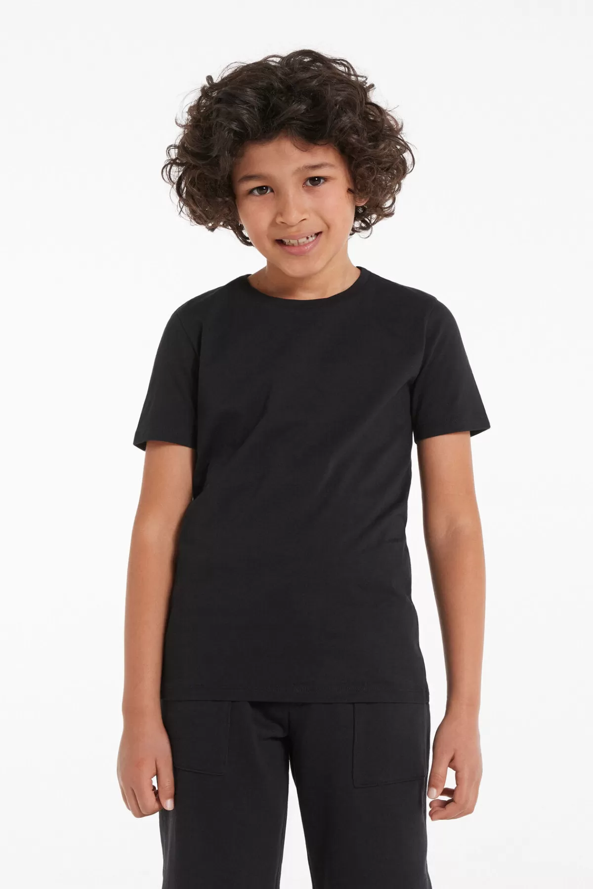 Tezenis - Maglietta Bambini Unisex Girocollo Comoda in Puro Cotone 100%

，