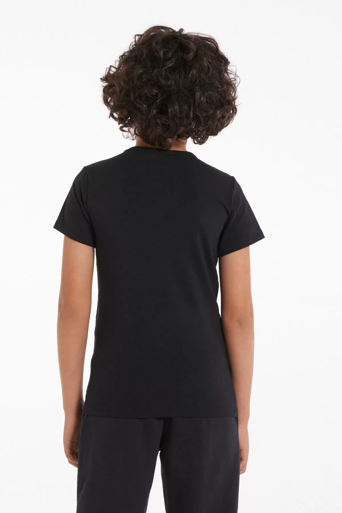 Tezenis Maglietta Essential per Bambini: Girocollo Comodo in Morbido Cotone Elasticizzato Unisex