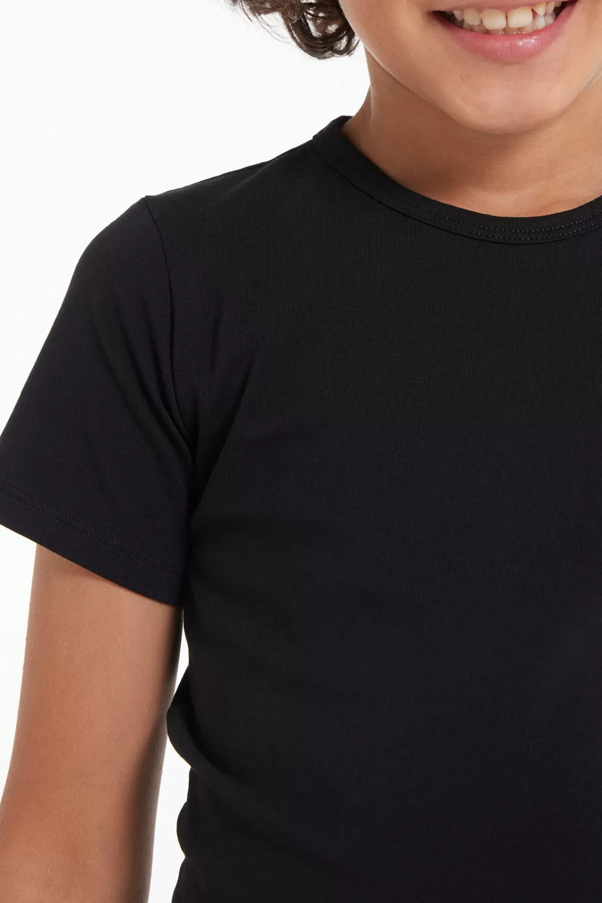 Tezenis Maglietta Essential per Bambini: Girocollo Comodo in Morbido Cotone Elasticizzato Unisex