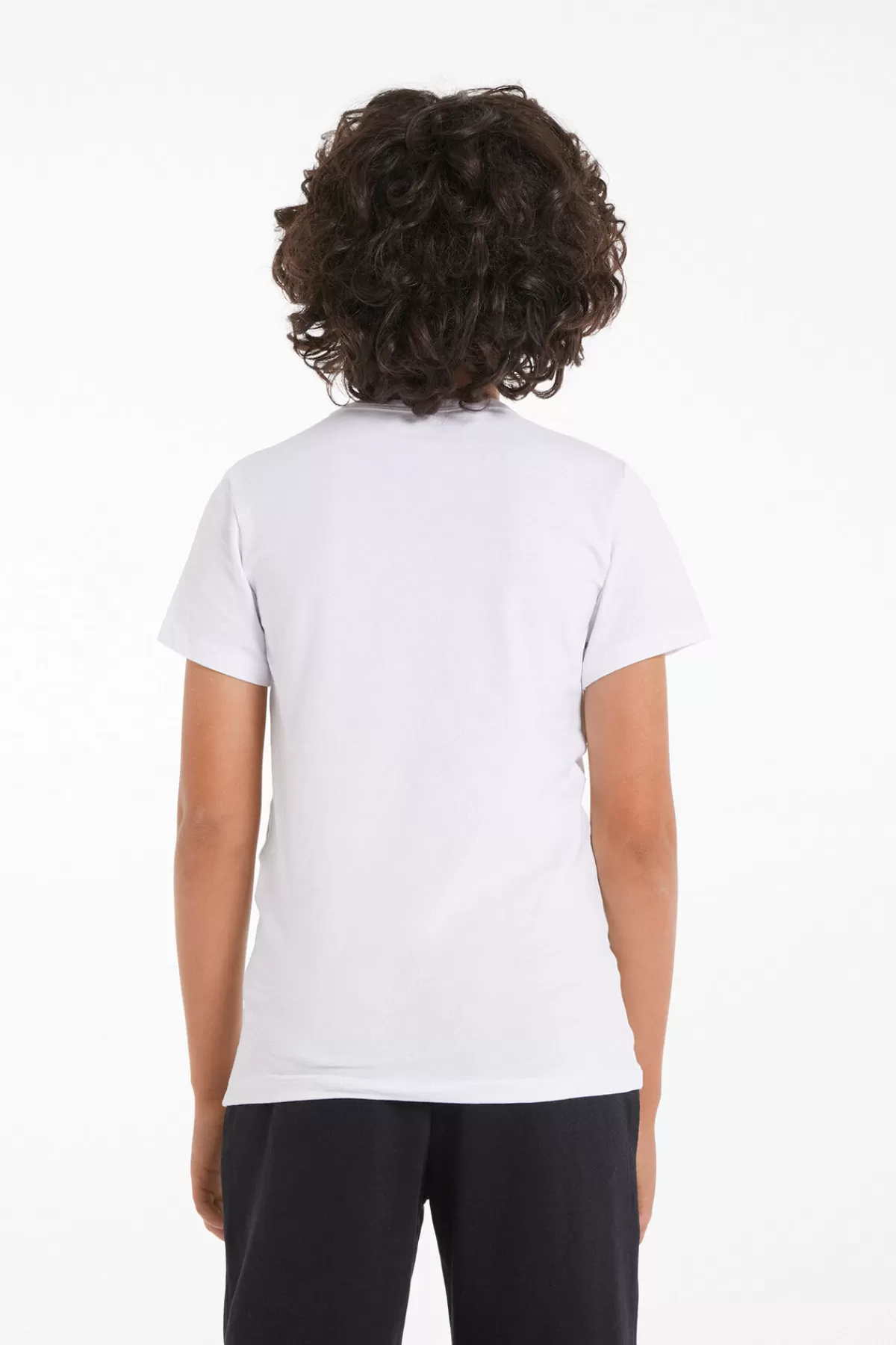 Tezenis Maglietta Essentials Girocollo in Cotone Elasticizzato Unisex per Bambini