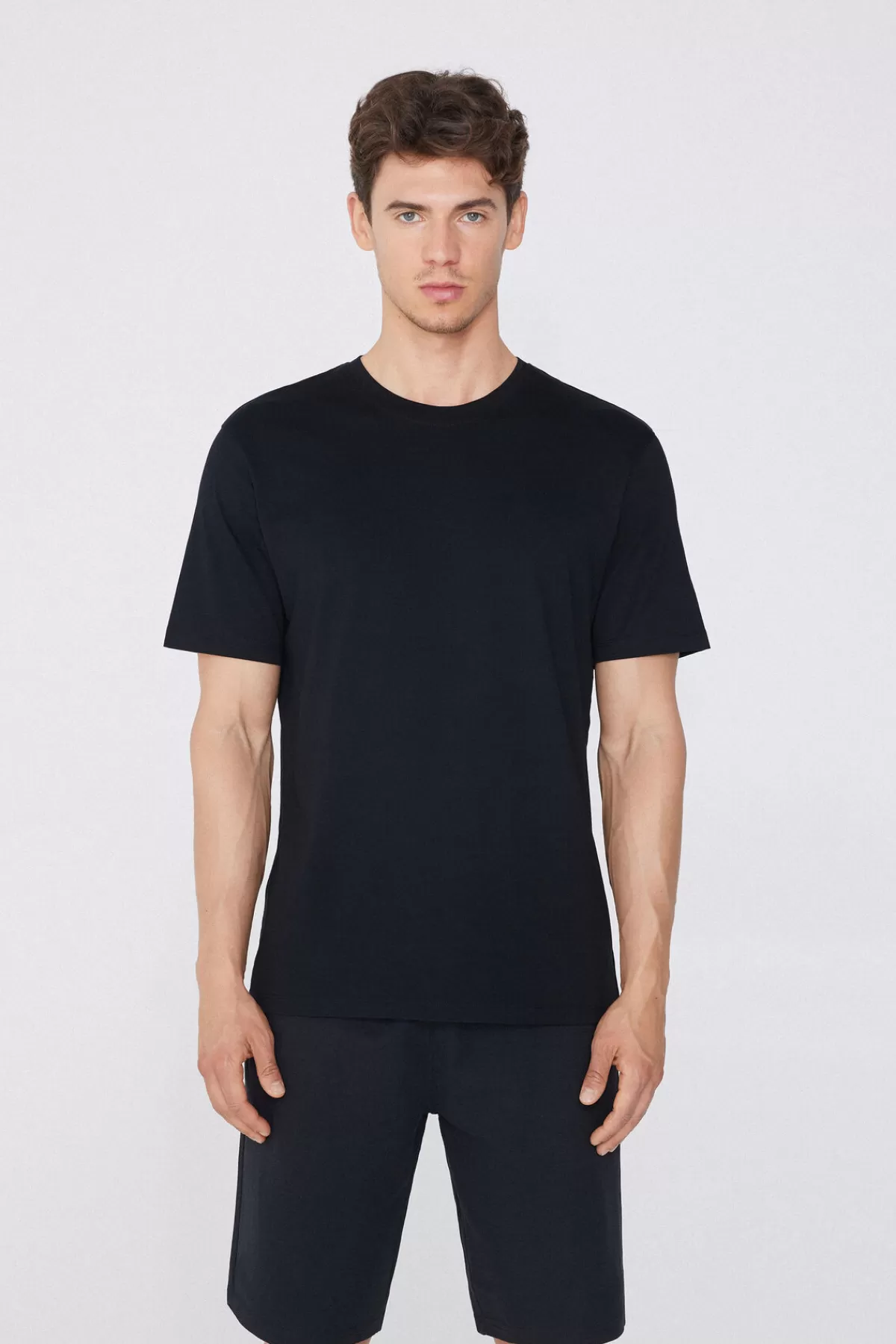Maglietta Casual Uomo in Puro Cotone - Linea Base Tezenis