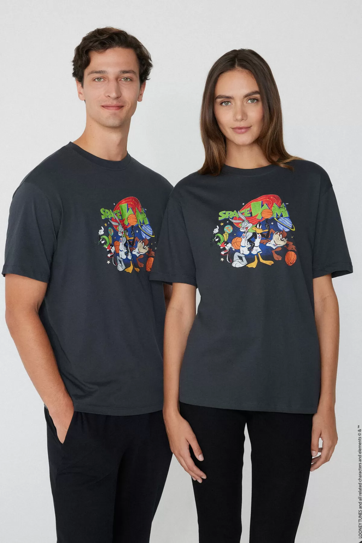 Maglietta Unisex Donna con Stampa Looney Tunes - T-Shirt Casual da Collezione Tezenis