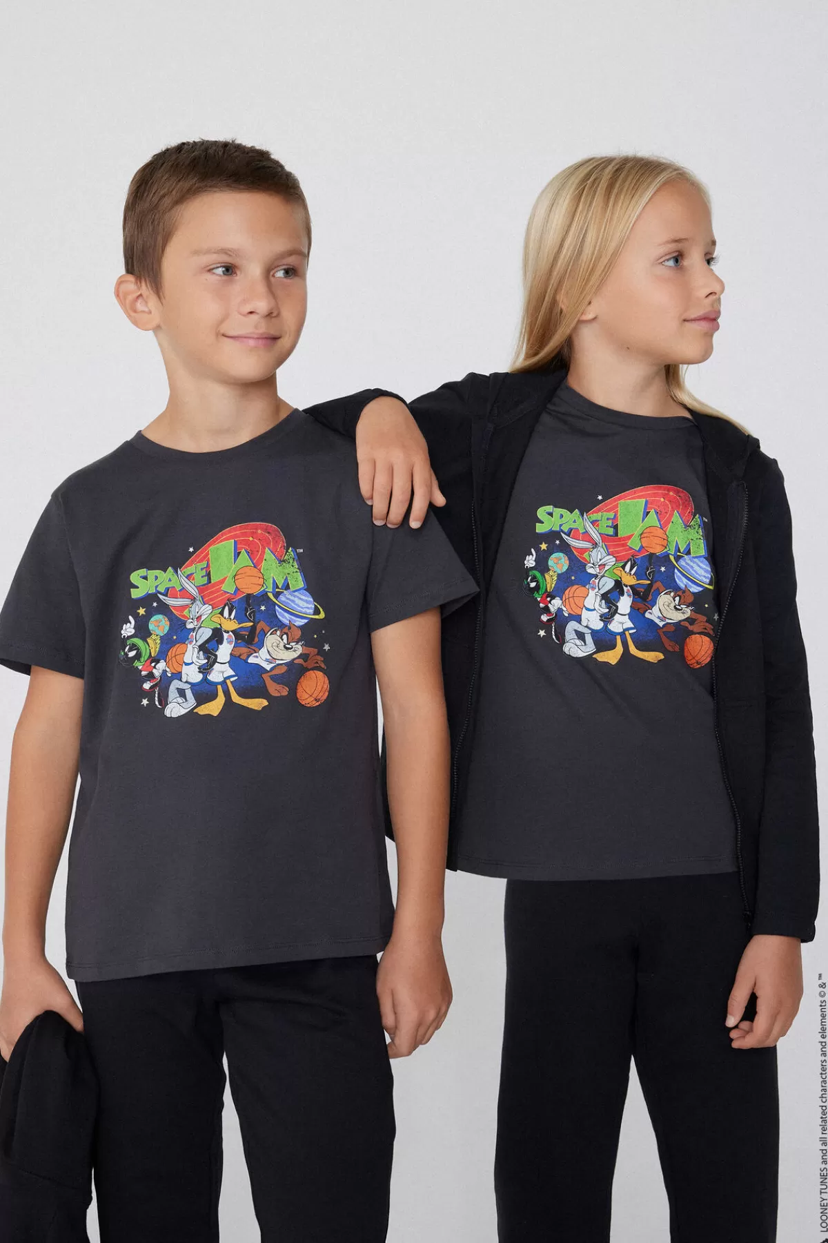 Maglietta Unisex Bambini Tezenis con Stampa Vintage Looney Tunes - Design Divertente per Piccoli Fan
