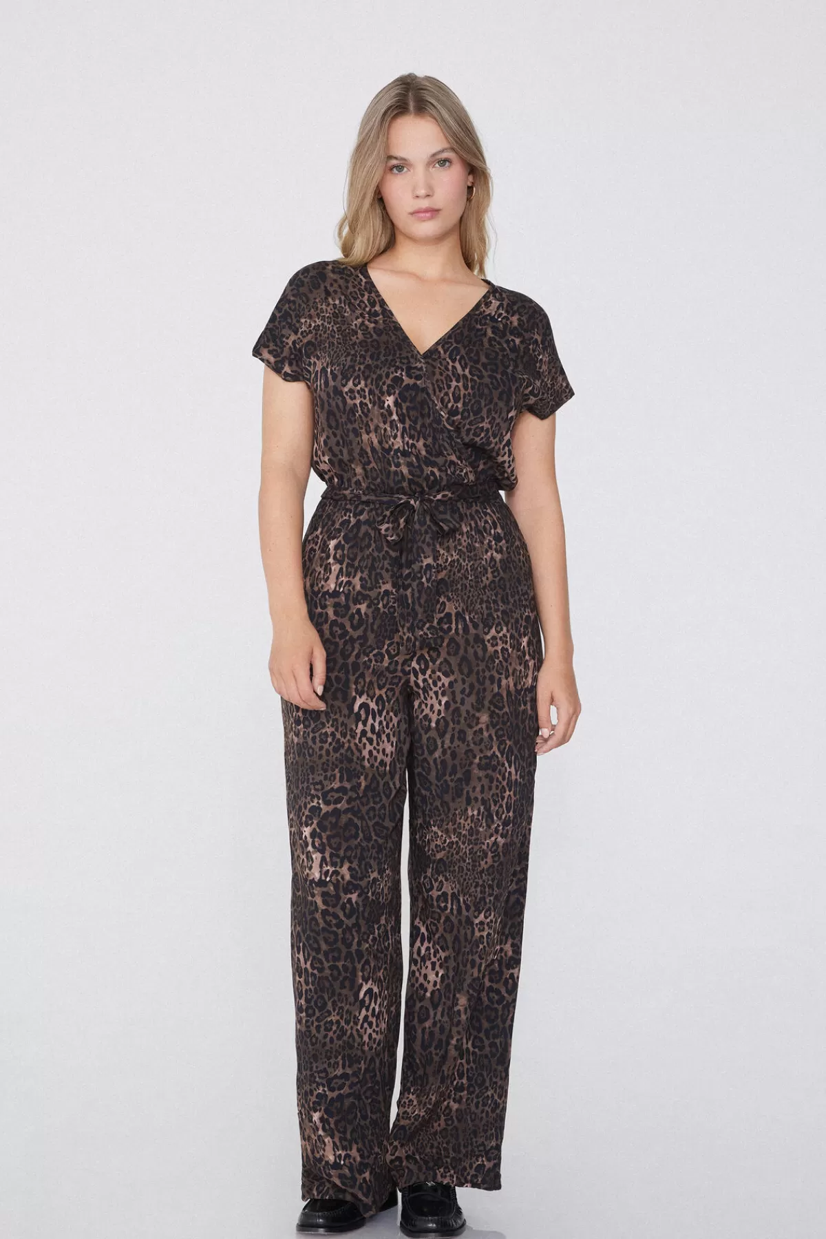 Tuta da Giorno Tezenis in Tessuto Morbido con Maniche Corte - Completo Lungo Donna per Look Casual ed Elegante