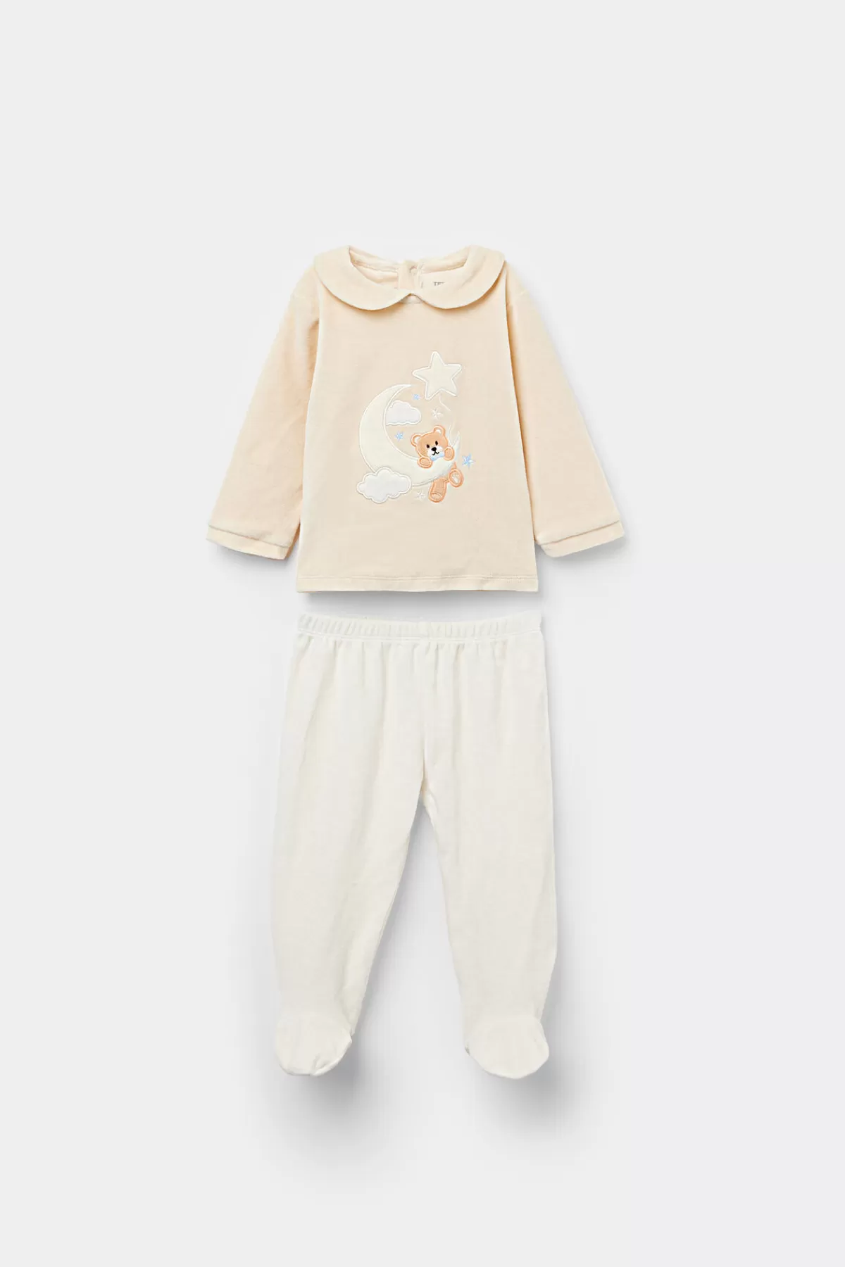 Tutina Spezzata per Bambino in Morbida Ciniglia di Cotone Spesso - Calzino Integrato e Confortevole per Neonati Tezenis Collection Primi Mesi