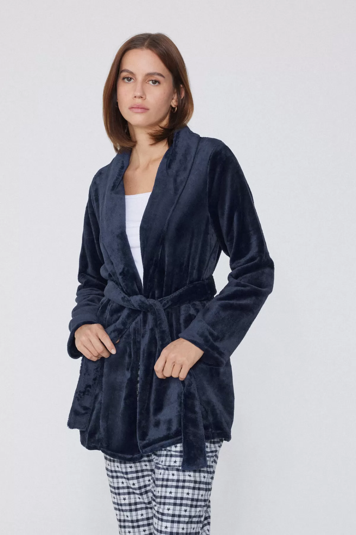 Tezenis Accappatoio Donna in Pile Super Morbido - Colori Classici