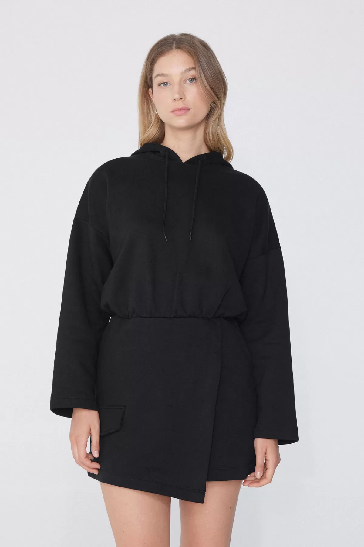 Tezenis Abito in Felpa Donna - Cappuccio Morbido, Abito Corto Casual per Autunno