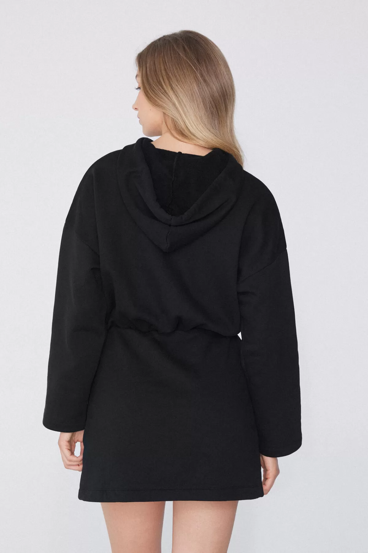 Tezenis Abito in Felpa Donna - Cappuccio Morbido, Abito Corto Casual per Autunno