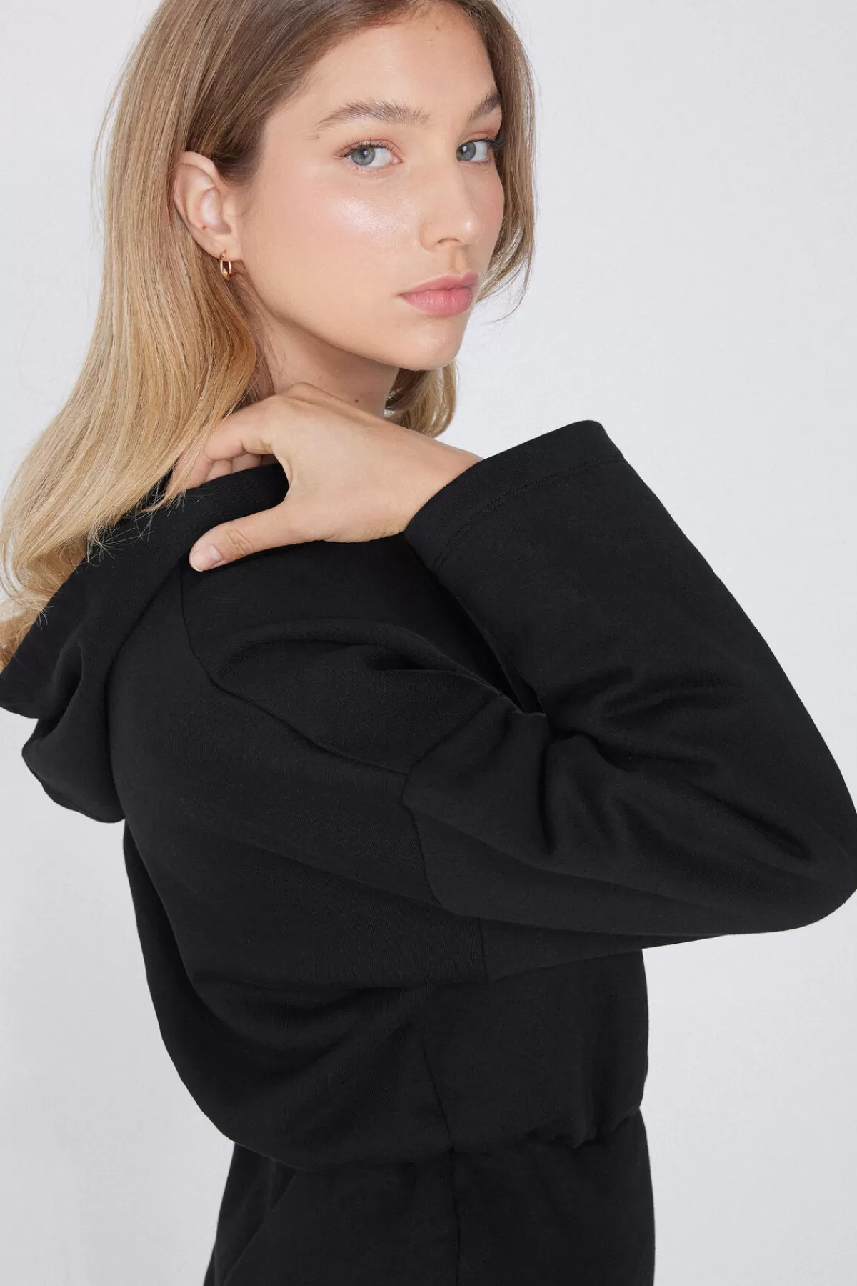 Tezenis Abito in Felpa Donna - Cappuccio Morbido, Abito Corto Casual per Autunno