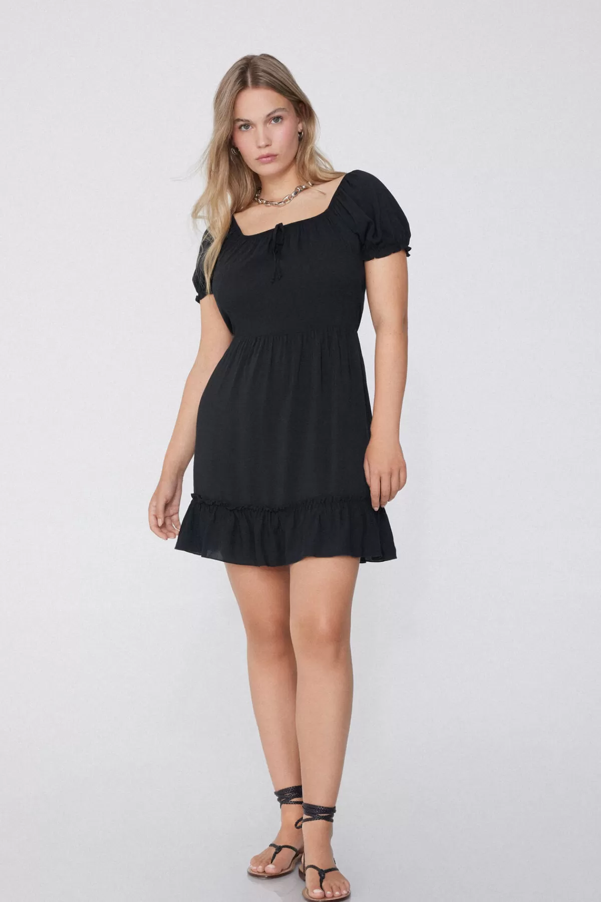 Abito Cortissimo Mezza Manica Tezenis - Elegante in viscosa, comfort estivo
